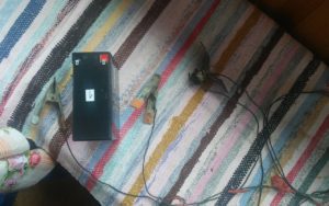 My battery with a bulb found in the cabin My battery with a bulb found in the cabin