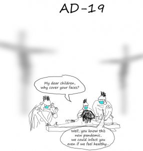 anno domini 19 crucify jesus covid19 pandemic asymptomatic