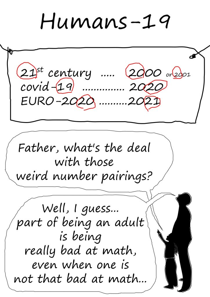 humans covid19 pandemic dates numbering father son mathematics math