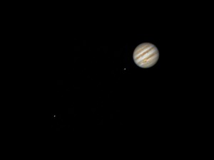 Jupiter, Europa and Io
