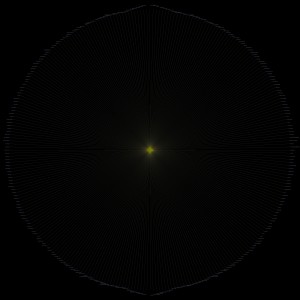 This is me (center) connected to my friends (circumference, equally distributed). The white lemon shape is given by the names, captions of the nodes