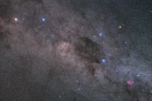 alpha and beta Centauri, the Coalsack and Crux, 20x240s, ISO 800, 50 mm, F/5