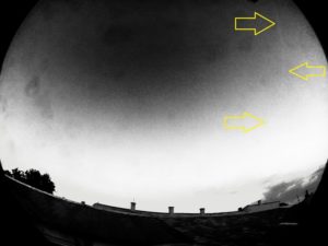 there: the sun left its trail on the sensor
