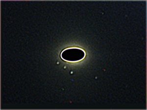 sharpening, those are the recorded moons and background stars