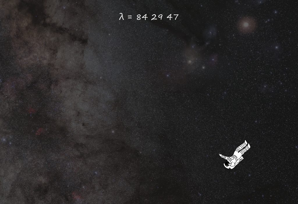 space extra vehicular acticity floating coordinates milky way sagittarius scorpius scorpio galaxy lambda namibia 2016 saturn mars false comet june birthday nadir antipode space suit astronaut