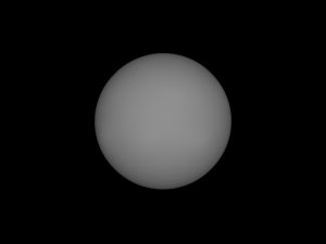 The median of the stack: almost nothing but the limb darkening
