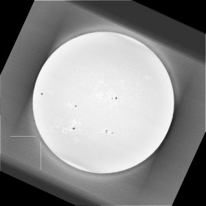 2025-09-18-0729 UT, G-band 4308 prom (a stack of multiple frames)