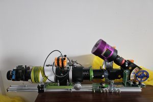 spectroheliograph setup, stock Sol’Ex with a not-recommended camera that performs well: Altair Astro’s IMX 571 model